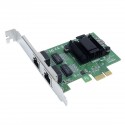 Placa De Rede Dual Port 10/100/1000 Pci-e Com Suporte Low Profile Prv2p1000e